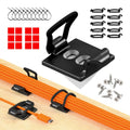 [Made in the UK] 10-Pack Adjustable Elastic Adhesive Cable Clips, Wire Management Holder, Cord Organizer for Home Office, Under Desk, Behind TV, Phone Charger, Laptop, PC, HDMI, USB (White)