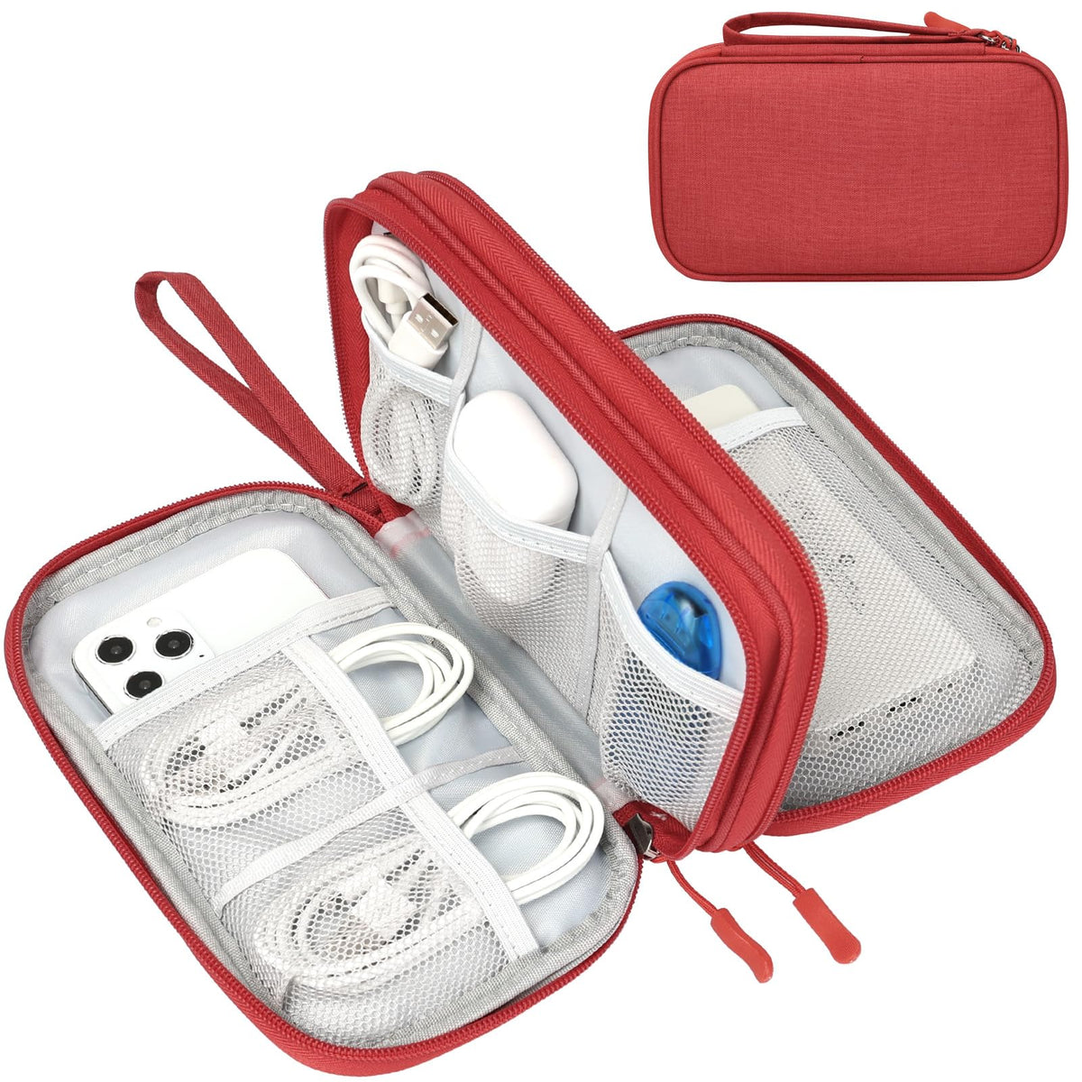 FYY Electronic Organizer, Travel Tech Pouch Bag, Cable Organizer Navy