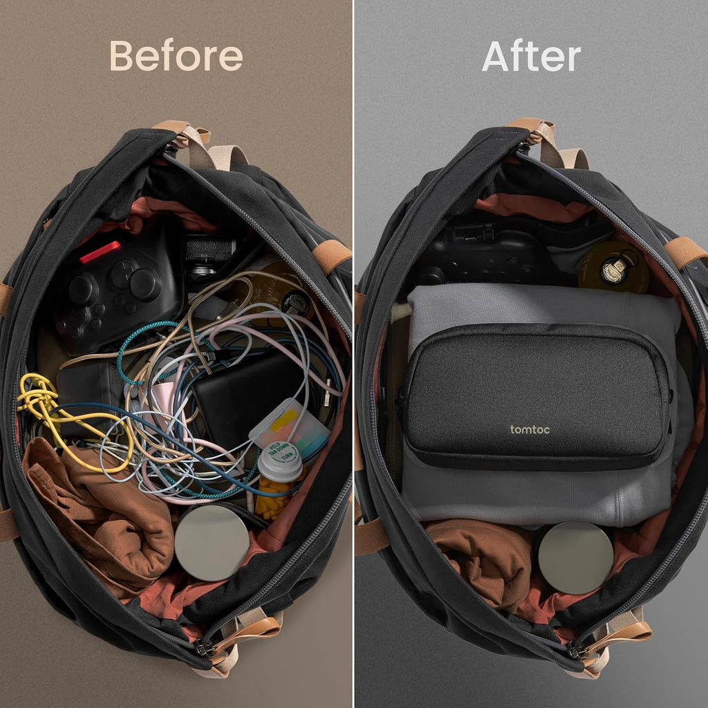 tomtoc Electronics Organizer Travel Case, Cable Organizer for Essentials