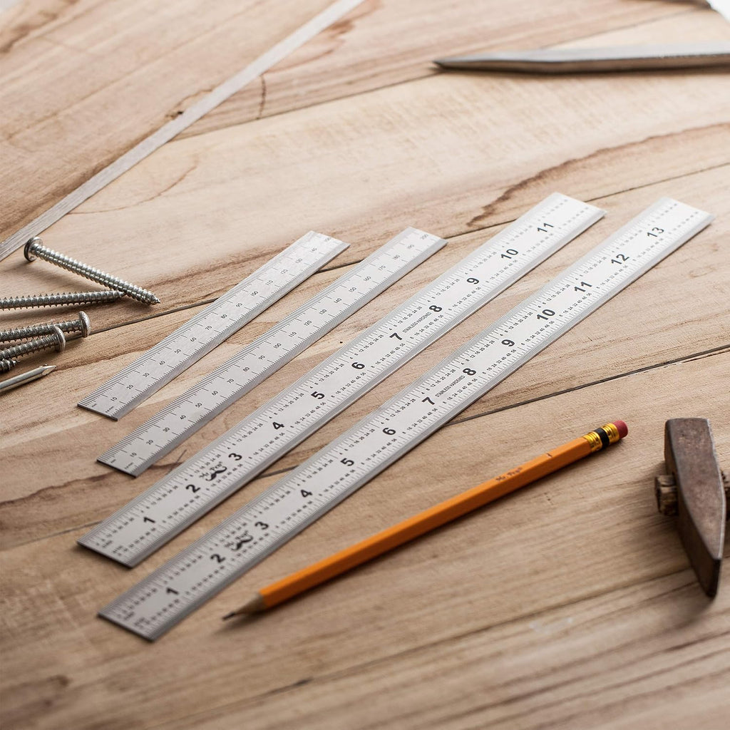 Mr. Pen- Machinist Ruler, 4 Pack, (6, 8, 12, 14 Inch)